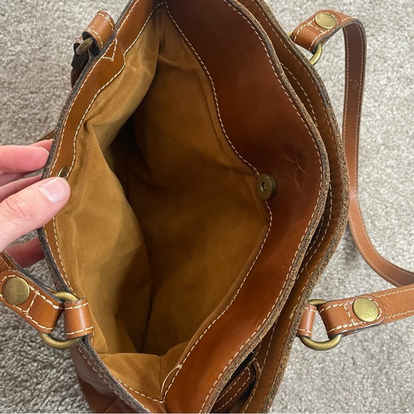 Patricia Nash Poppy Leather Shoulder Bag Brown Leather Western - Picture 9 of 12